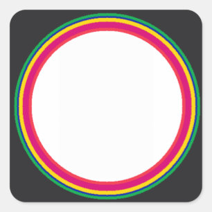 Adesivo Quadrado Swatch Colors Modelo jGibney O MUSEUM Zazzle