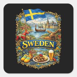 Adesivo Quadrado Sweden