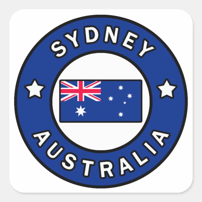 Adesivo Quadrado Sydney Austrália (Frente)