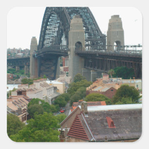Adesivo Quadrado Sydney, Austrália. Harbour Bridge.
