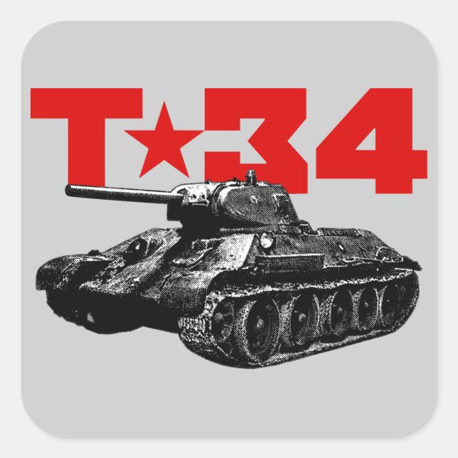 ADESIVO QUADRADO T-34 (Frente)