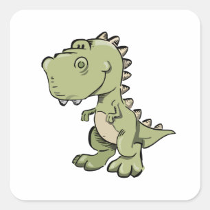 Adesivo Quadrado T-Rex