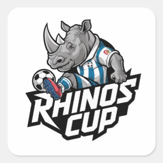 Adesivo Quadrado Taça Rhinos