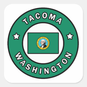 Adesivo Quadrado Tacoma Washington