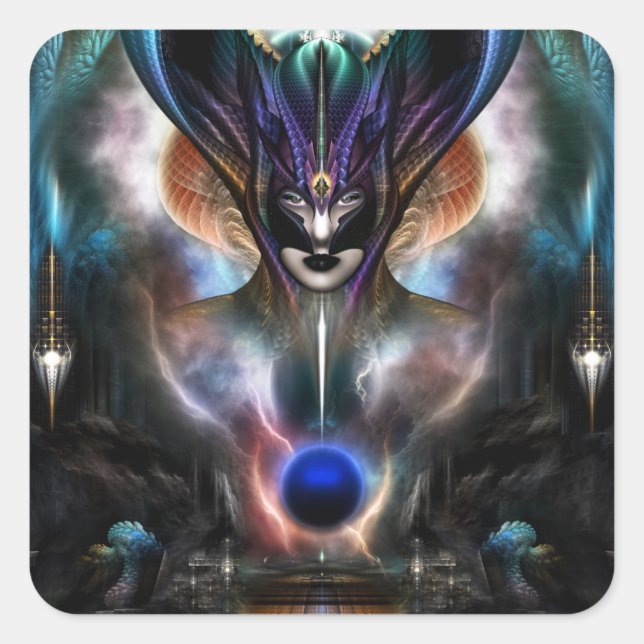 Adesivo Quadrado Taidushan Sai Espírito De Poder WD (Frente)