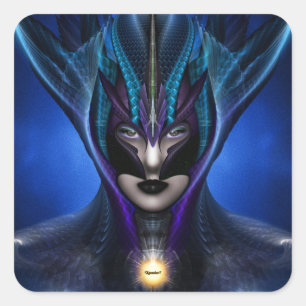 Adesivo Quadrado Taidushan Sai Shadow Blue Square Stickers