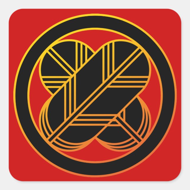 Adesivo Quadrado Taka1(Gold Line） (Frente)