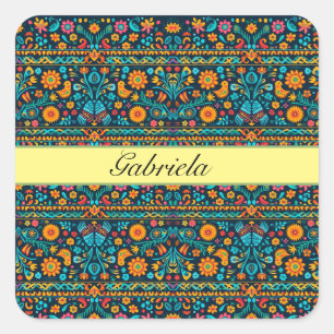 Adesivo Quadrado Talavera Garden, personalizado