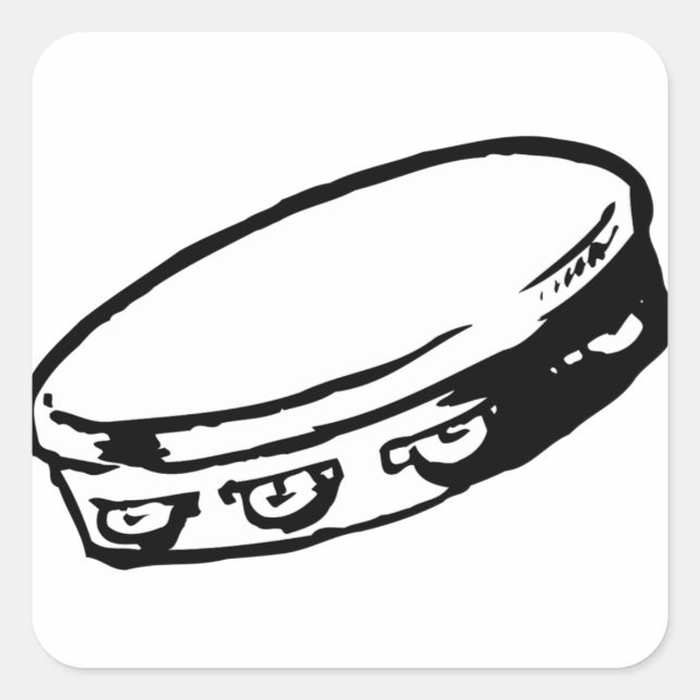 Adesivo Quadrado Tambourine Stickers (Frente)