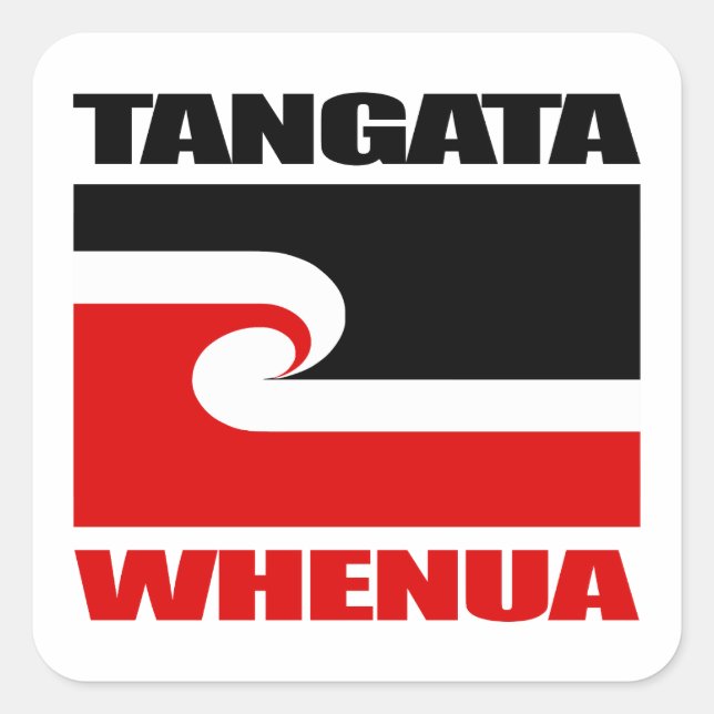 Adesivo Quadrado Tangata Whenua (Frente)