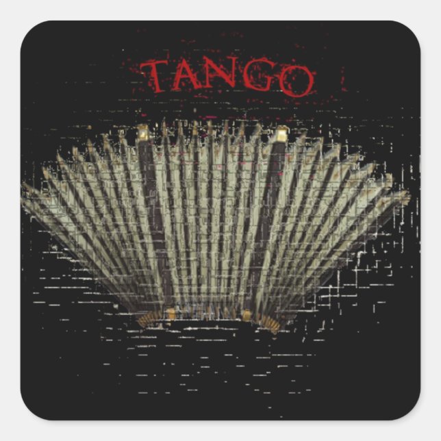 Adesivo Quadrado tango argentino (Frente)