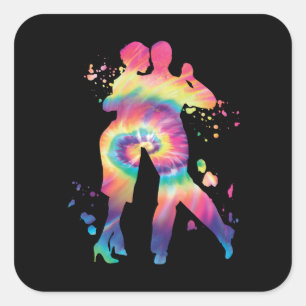 Adesivo Quadrado Tango Argentino Dancing Milonga Vals