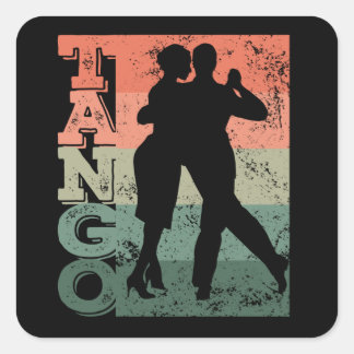 Adesivo Quadrado Tango Argentino Retro Vintage Tango Vals Tango
