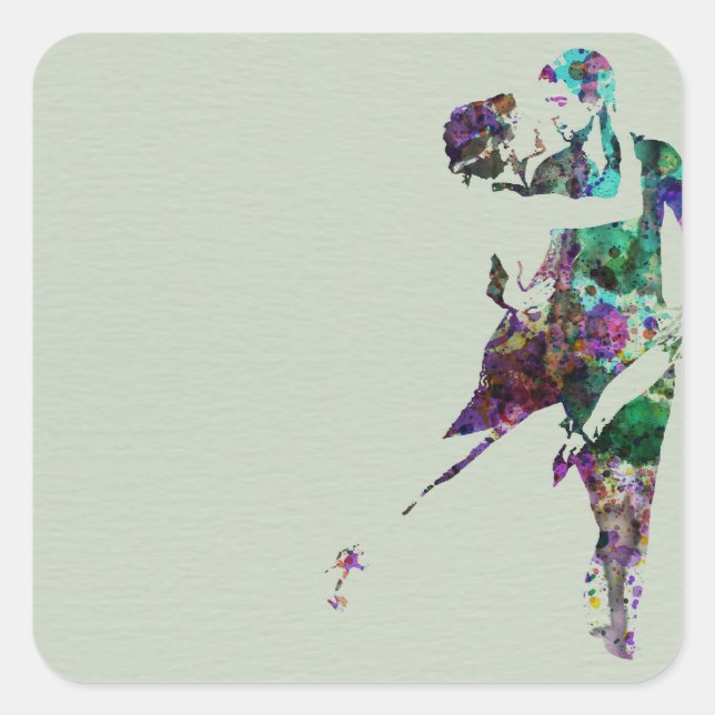 Adesivo Quadrado Tango Dance (Frente)