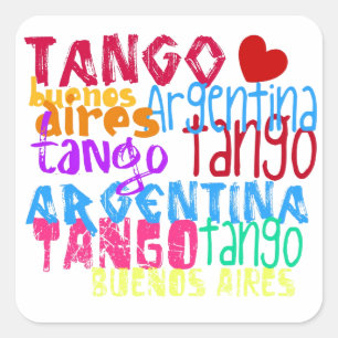Adesivo Quadrado Tango de Buenos Aires