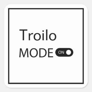 Adesivo Quadrado Tanguero engraçado no modo Troilo Dançarino de Tan