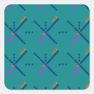 Adesivo Quadrado Tapete do aeroporto de PDX Portland