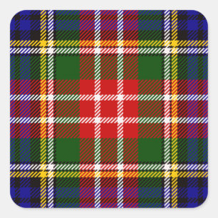 Adesivo Quadrado Tartan de Christie do clã