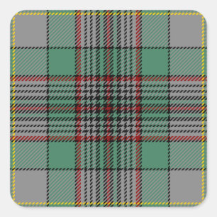 Adesivo Quadrado Tartan de Craig do clã