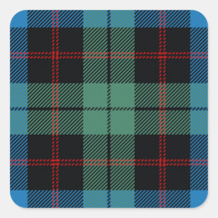 Adesivo Quadrado Tartan de Guthrie do clã