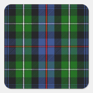 Adesivo Quadrado Tartan de MacKenzie do clã