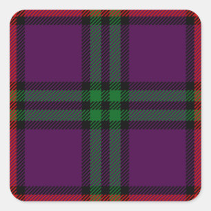 Adesivo Quadrado Tartan de Montgomery do clã