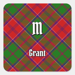 Adesivo Quadrado Tartan do Clã Grant