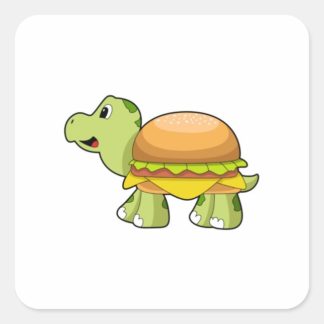 Adesivo Quadrado Tartaruga com Shell como Burger.PNG (Frente)