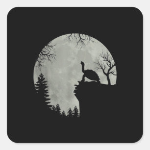 Adesivo Quadrado Tartaruga do Mar Verde Tartaruga do Oceano Oeste