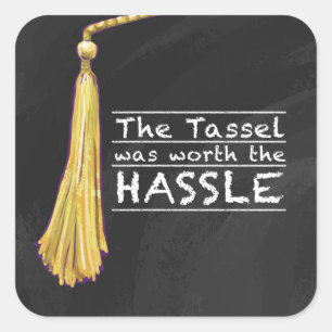Adesivo Quadrado Tassel Hassle Silver