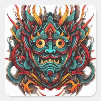 Adesivo Quadrado Tatuagem Kanera