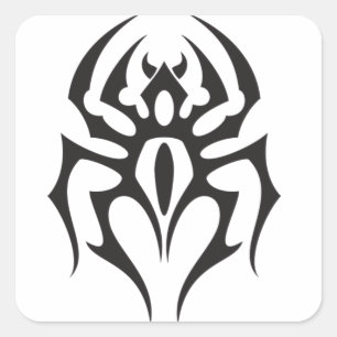 Adesivo Quadrado Tatuagem tribal da aranha