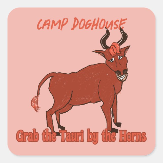 Adesivo Quadrado Tauri Sticker (Frente)