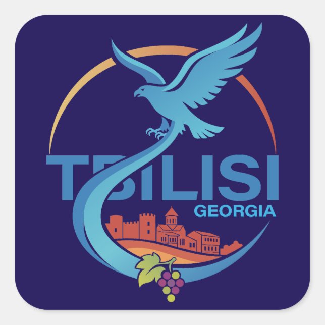 Adesivo Quadrado Tbilisi Georgia Eastern Europe (Frente)