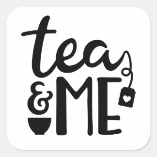 Adesivo Quadrado Tea Sticker