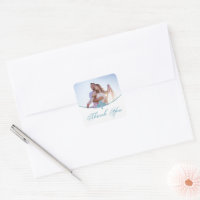 Teal Fleur de Lis Foto: Obrigado Stickers