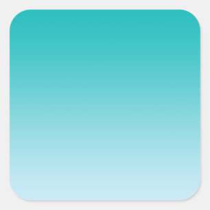 Adesivo Quadrado Teal Ombre