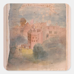 Adesivo Quadrado Teatro do globo, Southwark