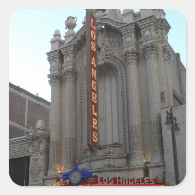 Adesivo Quadrado Teatro Los Angeles (Frente)