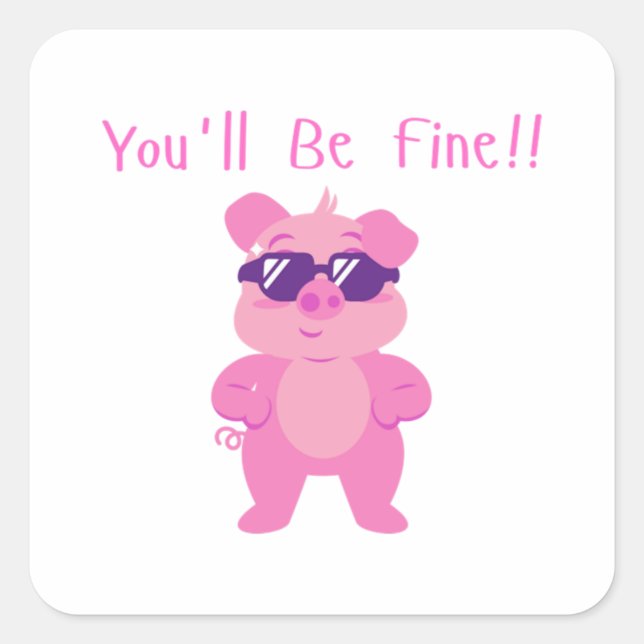 Adesivo Quadrado Technoblade (Frente)