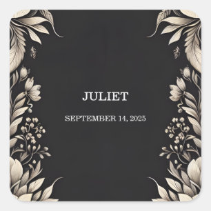 Adesivo Quadrado Tecido Veludo Renda Linho Papel Chá de Noiva