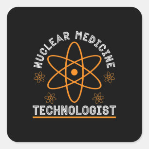 Adesivo Quadrado Tecnologia de Medicina Nuclear Radiologia Xray Tec