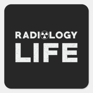Adesivo Quadrado Tecnologia Radiologia Life Rad Techist Xray Tech