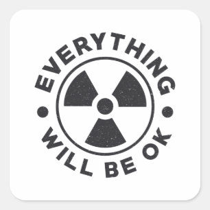 Adesivo Quadrado Tecnologia Tecnológica Radiológica Tudo Vai Ficar