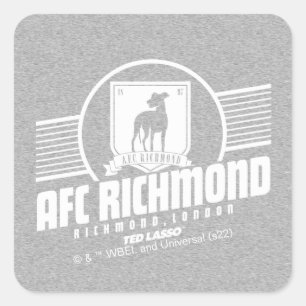 Adesivo Quadrado Ted Lasso AFC Richmond - Gráfico de distribuição
