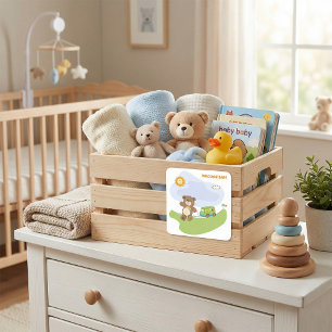 Adesivo Quadrado Teddy Bear Welcome Baby Nursery Design