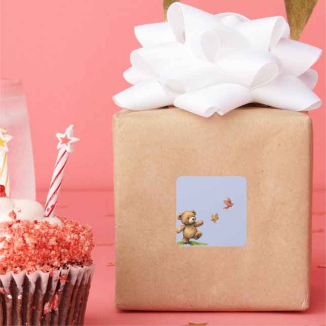 ADESIVO QUADRADO TEDDYBEAR WALING (Festa)