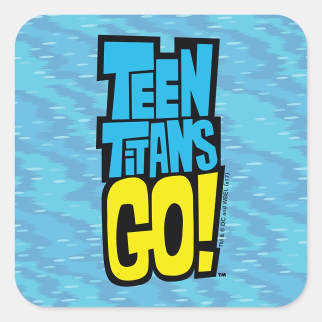 Adesivo Quadrado Teen Titans Go! | Logotipo (Frente)