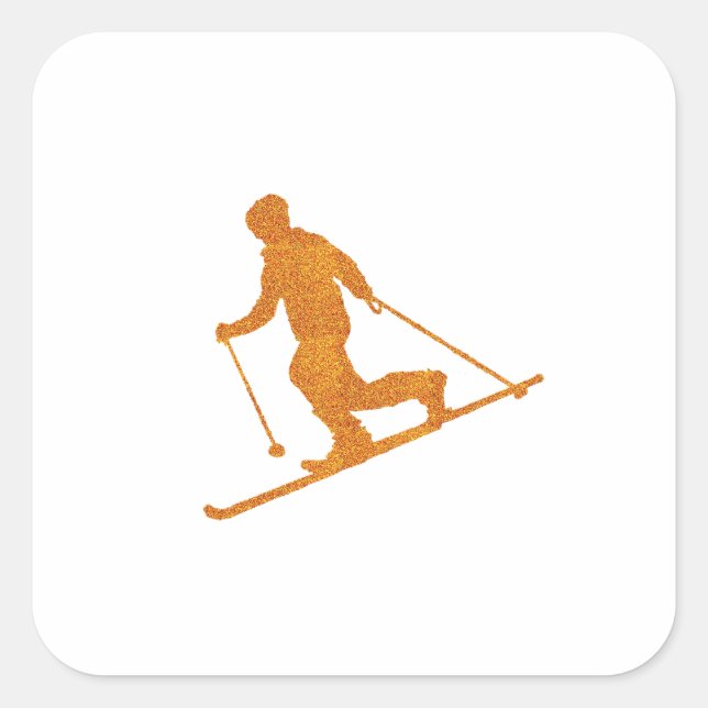 Adesivo Quadrado Telemarking (Frente)