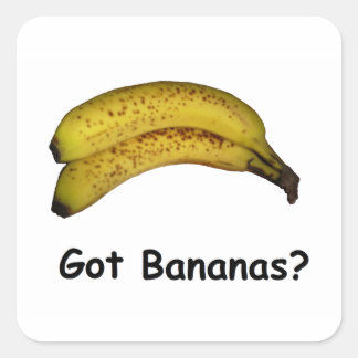 Adesivo Quadrado Tem bananas